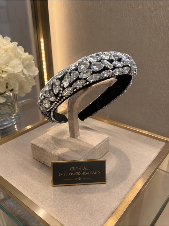 Zara Accessories - Zara Black and Silver Crystal Headband